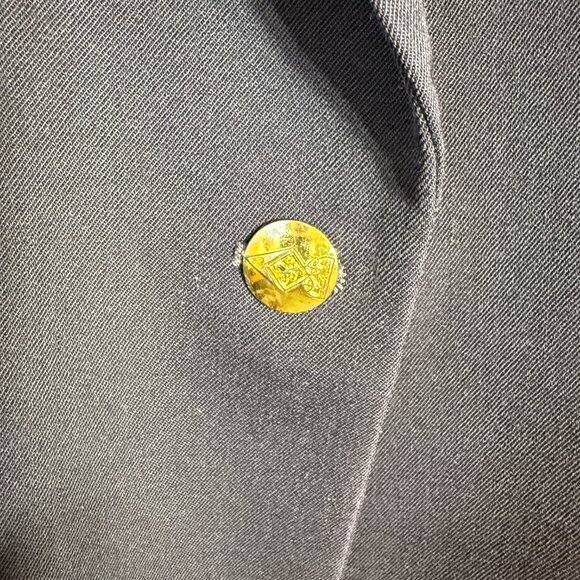 Vintage Austin Reed Wool Blazer Jacket Women's 12 Blue Formal Career Interview - Picture 8 of 12